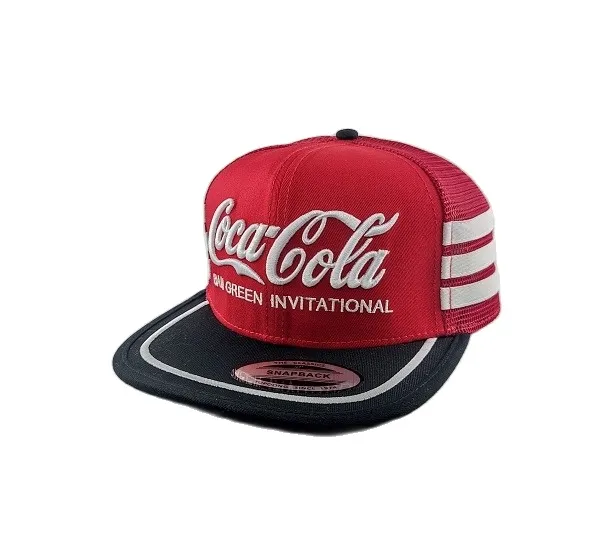 Topi Vintage Snapback Trucker Cap 3 Line Coca-Cola BAM Green