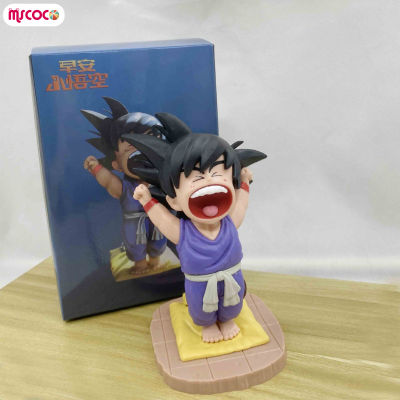 MSCOCO โมเดลตัวต่ออะนิเมะ Goku Yawn ในวัยเด็กของเล่นจำลองฝีมือดีสีโมเดลสำหรับห้องนั่งเล่นตกแต่งตั้งโต๊ะ