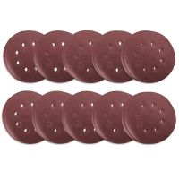 Pack of 80 Pieces of 5 Inch 125 mm Round Sandpaper Eight-Hole Disc Grit 40-400 Sand Disc Polishing Abrasive