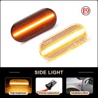 Smoked Lens Amber LED Side Marker Turn Signal Lights For Volkswagen MK4 Golf 3 4 Jetta Bora Lupo B5/B5.5 Passat Beetle GTI R32