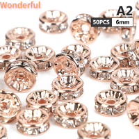 ?【Lowest price】Wonderful Rhinestone rondelle คริสตัลเพชรสเปเซอร์ล้อขอบล้อเครื่องประดับทำเครื่องประดับ