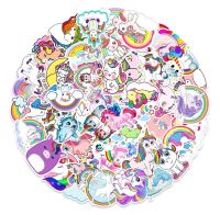 ๊Unicorn Sticker 50 Pcs / 100Pcs  สติ้กเกอร์ยูนิคอร์น น่ารักๆ 50 ชิ้น / 100 ชิ้น สติ้กเกอร์ ยูนิคอร์น ม้ายูนิคอร์น