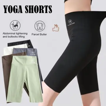 Wholesale Trendy Sports Shorts For Women Summer High Waist Casual Loose Wide -leg Yoga Pants For Fitness blue XXL From China