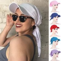 Panama Hat Women Beach Hijab Caps Solid Turban Hat Wrap Head Caps Beach Sun Hats Summer India Turbante Mujer