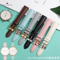 นาฬิกาหนัง Olivia burton พร้อม OB นาฬิกาหนังผึ้งขนาดเล็กพร้อมสร้อยข้อมือผู้หญิงอุปกรณ์เสริม 12mm14mm