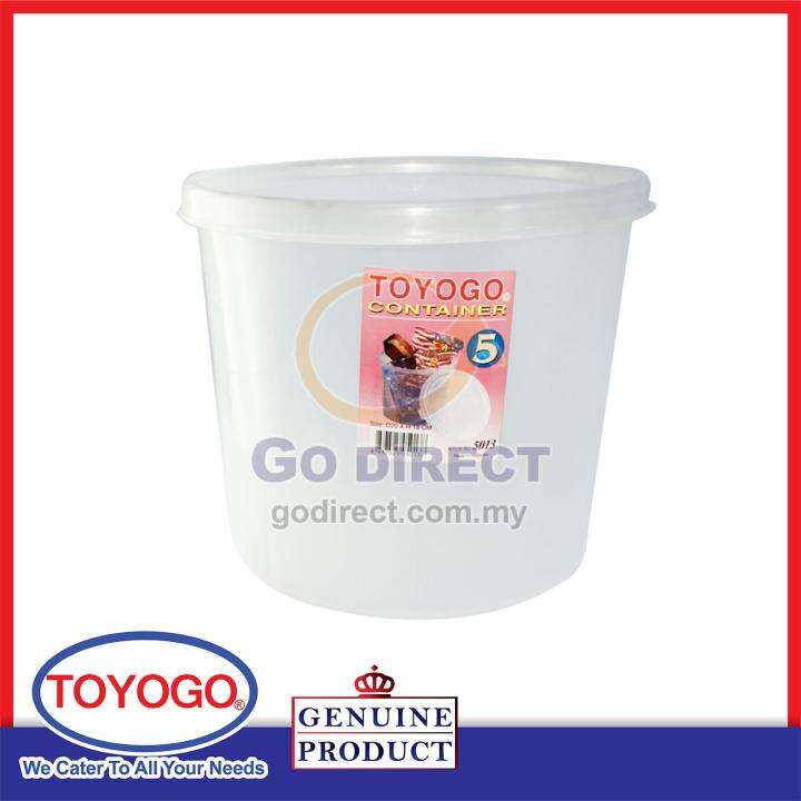 TOYOGO 5-Litres Round Container Food Storage Container Freezer ...