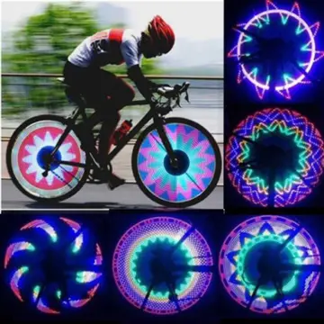Bicycle Spokes Reflector Bike Lights Bikes Wheel Rim Warning Light Cycling  Kit