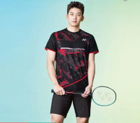 Yonex 2023เสื้อแบดมินตันใหม่สำหรับทั้งหญิงและชายกลางแจ้งแห้งเร็วเล่นกีฬาระบายอากาศได้ดีเจอร์ซีแข่งขันกีฬาดูดซับเหงื่อ