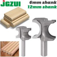 【hot】⊕☋  JGZUI 1PCS Half Round Side Cutter BitHalf Bit Router  6mm shank 12mm Woodworking bits