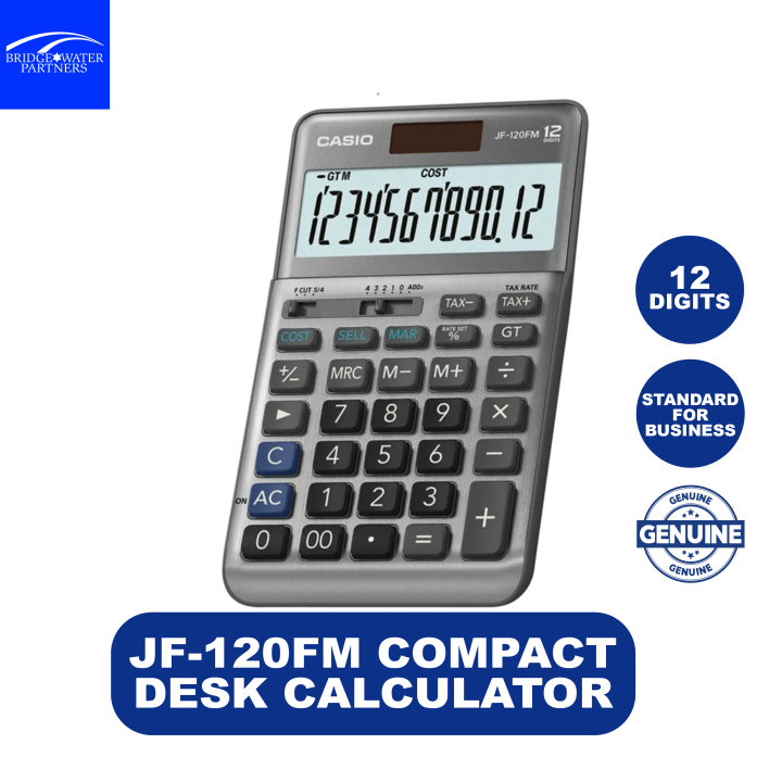 Casio JF120FM Compact Desk Type Office Calculator Lazada PH