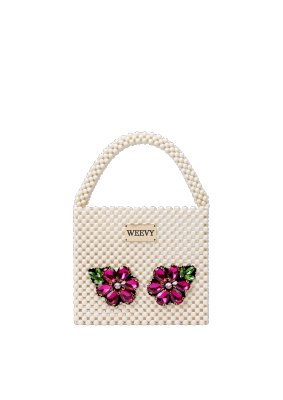 Weevy รุ่น PEONY BRICK BAG กระเป๋าลูกปัด กระเป๋าแฟชั่น งานhandmade แบรนด์คนไทย