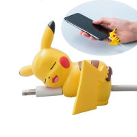 XUANYUAN การ์ตูน สากล สำหรับโทรศัพท์ หูฟัง Pocket Pokemon ที่ม้วนสาย USB เคสป้องกัน USB ตัวป้องกันสายปิกาจู ฝาครอบสายเคเบิลข้อมูล