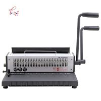 A4 Manual Wire binding machine 34 Holes 4X4mm 3:1 Metal Spiral Wire Spool Binding Machine A4 Binder Puncher machine TD-1500B34