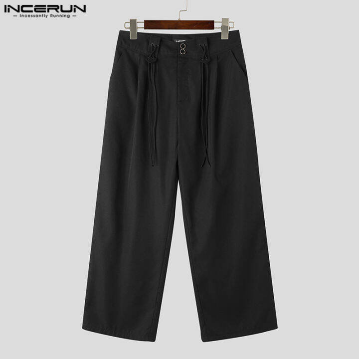 incerun-mens-hippy-sporty-กางเกงลำลองหลวม-chino-เอวสูงตรงกางเกงขายาวสีล้วน-สไตล์เกาหลี