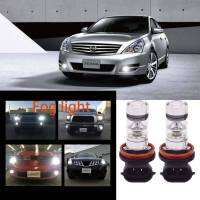 ชุดแปลง H11ตัดหมอกหลอดไฟ LAI 6000K สีขาวสำหรับ Nissan Teana III(J33) 2013-2023-2ชิ้น