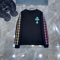 COD XNAD Chrome Hearts 2022 export purplish blue limited superimposed Cross round neck mens and womens sweater price