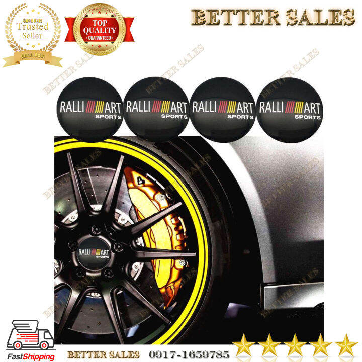 RALLI ART CAR CENTER CAP STICKER EMBLEM 4 PCS Lazada PH