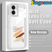 Jingsanc เคสนิ่มสำหรับ Realme Narzo 50 5G GT Neo 5G GT Neo 2T GT 5G ฝาหลังกราฟฟิตีสีสันสดใสพร้อม F001-3เคสสีขาวฟิล์มเลนส์ป้องกันการตก