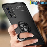 Jingsanc สำหรับ Realme GT Master Edition Case ซิลิโคนนุ่ม TPU ป้องกันเคสใส่โทรศัพท์แม่เหล็กแหวนวงเล็บฝาหลัง