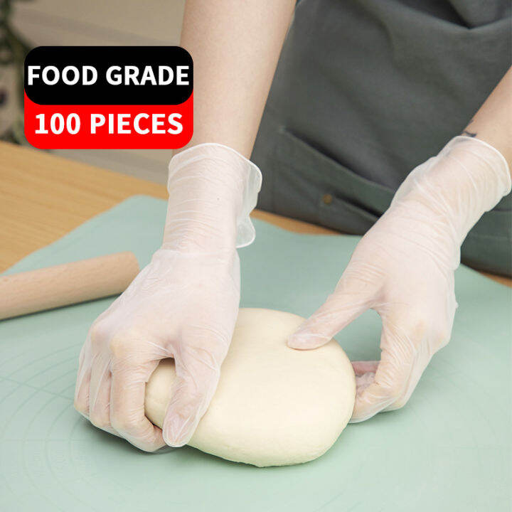 【Local Delivery】100 Pieces Nitrile Check Gloves Food Grade Medical