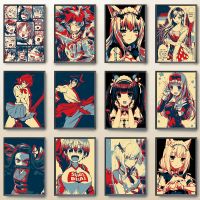 Anime Demon Slayer Poster - Cute Girl WallCanvas Print - Canvas Painting Wall Art Picture - Home Room Decor Aesthetic Mural Frameless