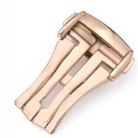 Stainless Steel 16mm 18mm 20mm Strap Suitable For Omega Watch Clasp Accessories Watch Buckle Silver Rose Gold Folding Buckle