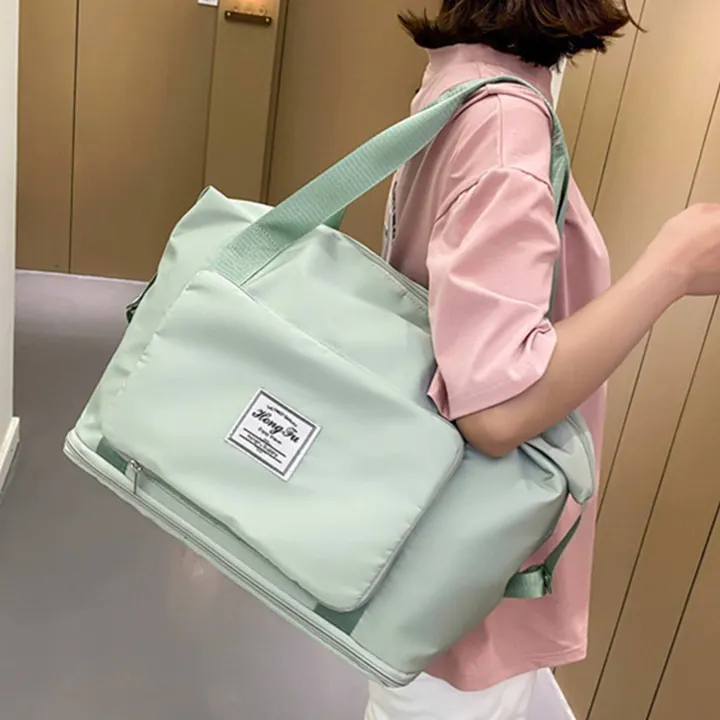 Foldable Travel Bag Large Capacity Portable Travel Duffle Bag Water Resistant Carry on Luggage