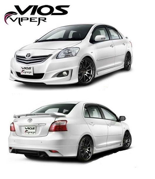 ชุดแต่งรถยนต์-toyota-vios-สำหรับปี-2007-2012-ทรง-viper-งานไทย-พลาสติก-abs