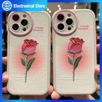 เคสโทรศัพท์ดอกทิวลิปการออกแบบลวดลายปลอกหุ้มแบบนิ่มใช้ได้กับ Iphone 14 13 12 11ซีรีส์