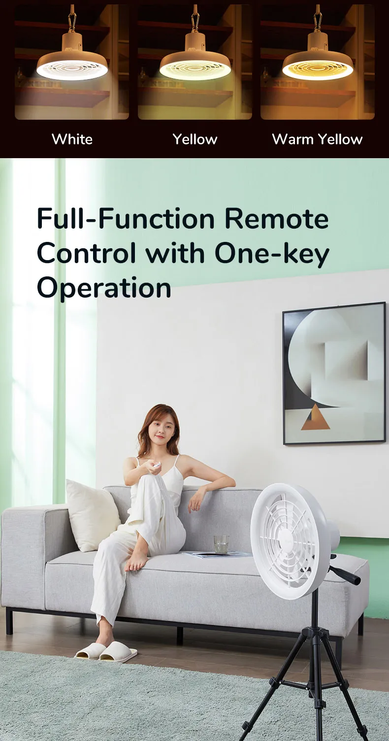 Gadgetoo Jisulife Fa17 Outdoor Led Ceiling Fan With Long Tripod Stand