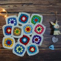 【DT】hot！ Crochet Doilies Multicolor Coasters Table Mats Decoration Cup 9cm Wool 50pcs/lot