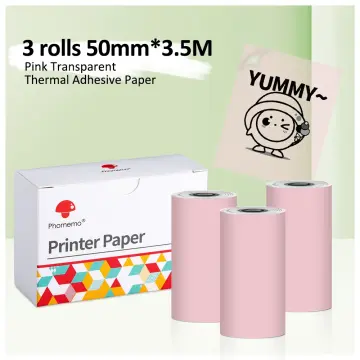 Thermal Sticker Paper for Phomemo T02/M02/M02S/M02 Pro Bluetooth