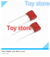 10Pcs CBB22 225J 400V 2.2uF ตัวเก็บประจุฟิล์ม CBB Capacitor Pitch 20MM