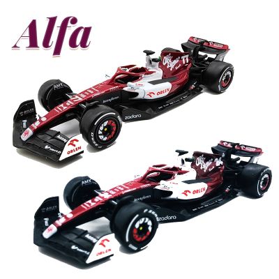 C42แข่งรถ F1 2022 Alfa Romeo #24 Guanyu Zhou #77 Valtteri Formula Car โมเดลรถ Diecast หุ่นอัลลอยของขวัญ