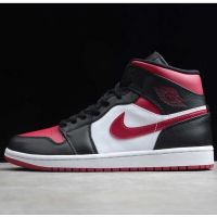 2023 Original J 1 Mid Bred Toe Men And Women Basketball Shoes A J Sport Shoes A J 1 Running Shoes J 1 Sneakers 554724-066