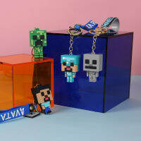 Minecrafte PVC พวงกุญแจเกม3D พวงกุญแจ Aainme Creeper โลกของฉันจี้รูปตัวละครอุปกรณ์เสริมกระเป๋าน่ารักพวงกุญแจรถแขวนของขวัญสำหรับแฟนเกม