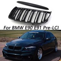 High Quality Front Kidney Grille Grill Double Line Slat For BMW 3 Series E90 E91 320i 323i 328i 335i 2005-2008 Car Replacement