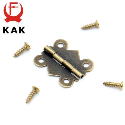 40pcs KAK 20mm x17mm Bronze Gold Silver Mini Butterfly Door Hinges Cabinet Drawer Jewelry Box Hinge For Furniture Hardware