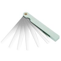 Silver Tone Metal Metric Gap Thickness Feeler Gauge Blades 0.02-1mm Tool