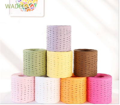 ไหมราเฟียร์ (Raffia yarn)/ ริบบิ้นกระดาษสําหรับห่อของขวัญ 200 เมตร Diy (10122)