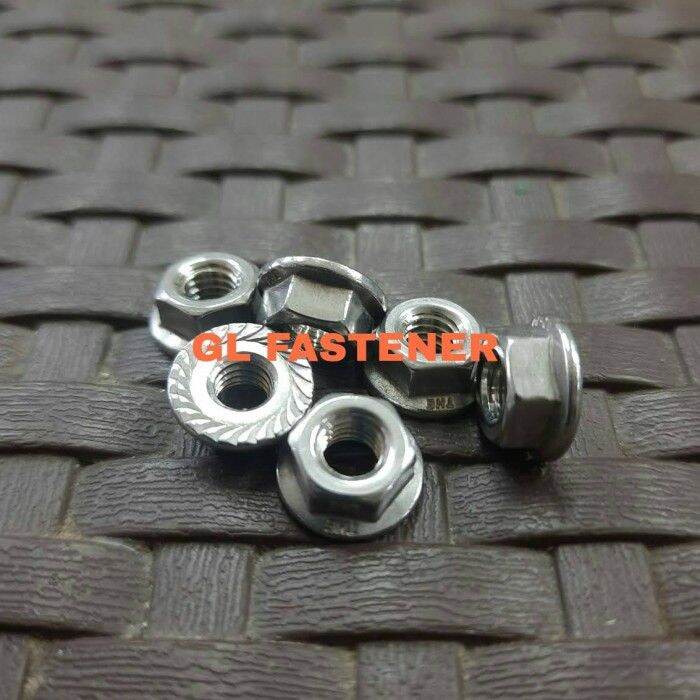 Flange Nut M6 Stainless Steel 304 / Mur Flange / SUS 304 / Anti Karat