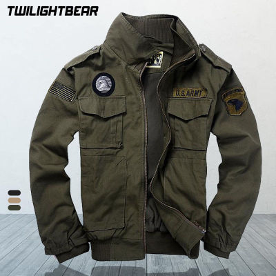 Military Mens er Jacket Coat Pure Cotton Autumn Winter Multi Pockets Thicken Casual Jacket Men Clothing Outerwear AY1620