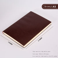 Soft Cover A5 B5 Notebook 5 Colors Large Business Diary Leather Soft Copy Journal School Office Meeting Record Notepad Handbook