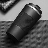 Stainless Steel Coffee Cup Vacuum Flask 380/510ml Thermos Mugs with Non slip Case Travel Car Insulated Thermal Bottle Leak Proof