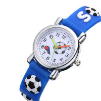 น่ารักเด็กนาฬิกาเด็กนาฬิกาเด็กกีฬานาฬิกาข้อมือฟุตบอล3D การ์ตูนแบบนาฬิกาควอตซ์นาฬิกาสาวของขวัญวันเกิดพรรค