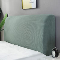 Plush Elastic All-inclusive Bed Head Covers Headboard Cover Polar Fleece Solid Color Long Back Chair Cover Plain Dyed