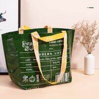 Portable PP Woven Fashion Women 39;s Shopper Bag Reusable Foldable Eco-Friendly Grocery Tote Female Shopping Shoulder Bags Handbags