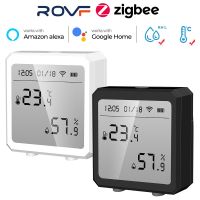 Rovf Tuya zigbee เครื่องวัดอุณหภูมิ และความชื้น อัจฉริยะ หน้าจอ LCD