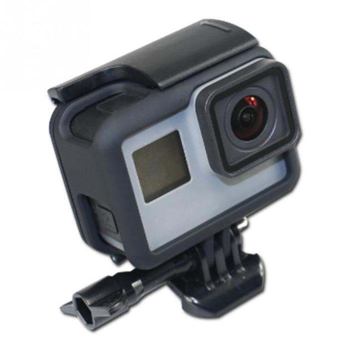 glorystar-สำหรับอุปกรณ์-gopro-ฮีโร่5-6-7ป้องกันกรณีกรอบกล้องวีดีโอกรณีที่อยู่อาศัยสำหรับ-gopro-hero5สีดำการกระทำกล้อง