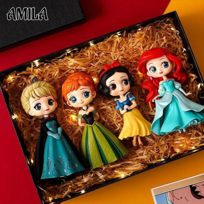 AMILA เจ้าหญิง Aisha Anna,เจ้าหญิงสโนว์ไวท์ Belle Sophia เครื่องประดับรูปแกะสลักสำหรับเด็กของขวัญของเล่น
